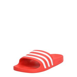 ADIDAS SPORTSWEAR Plážové / kúpacie topánky 'Aqua Adilette'  červená / biela
