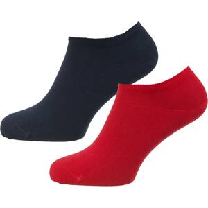 TOMMY HILFIGER Ponožky  červená / čierna