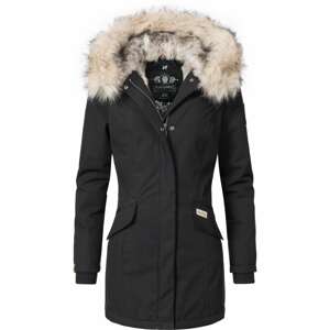 NAVAHOO Zimný kabát 'Cristal'  béžová / čierna