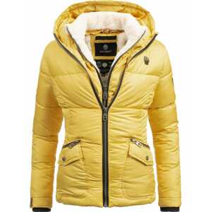 NAVAHOO Zimná bunda 'Megan'  krémová / žltá / čierna