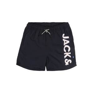Jack & Jones Junior Plavecké šortky 'Aruba'  námornícka modrá / biela