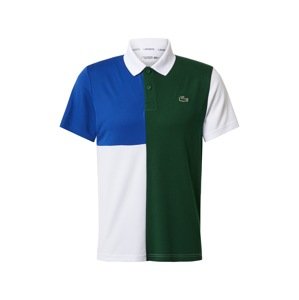 Lacoste Sport Funkčné tričko  modrá / tmavozelená / biela
