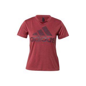 ADIDAS SPORTSWEAR Funkčné tričko  baklažánová / tmavočervená