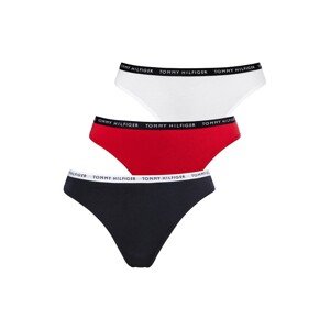 Tommy Hilfiger Underwear Tangá  námornícka modrá / rubínová / čierna / biela