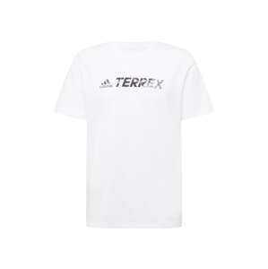 ADIDAS TERREX Funkčné tričko 'Classic Logo'  čierna / šedobiela