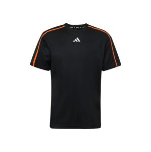 ADIDAS PERFORMANCE Funkčné tričko 'Workout Base'  tmavooranžová / čierna / biela