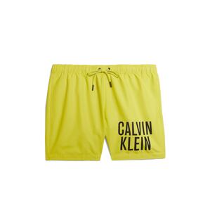 Calvin Klein Swimwear Plavecké šortky 'Intense Power'  citrónová / čierna