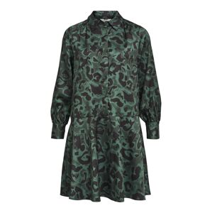 OBJECT Košeľové šaty 'SARAH'  zelená / čierna