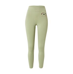Nike Sportswear Legíny 'Swoosh'  hnedá / zelená / čierna