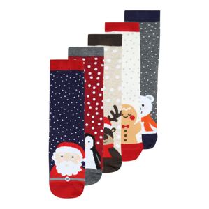 KIDS ONLY Ponožky 'CHRISTMAS'  námornícka modrá / sivá melírovaná / burgundská / biela