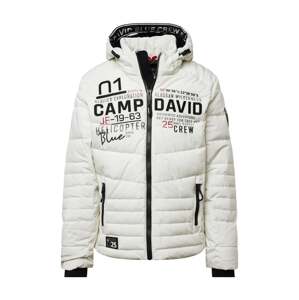 CAMP DAVID Zimná bunda  krémová / svetlosivá / červená / čierna