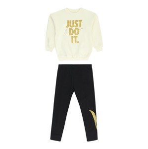 Nike Sportswear Joggingová súprava  pastelovo žltá / zlatá / čierna