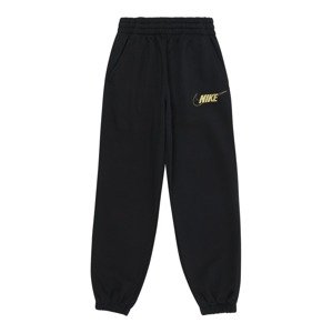 Nike Sportswear Nohavice 'CLUB FLC'  zlatá / čierna
