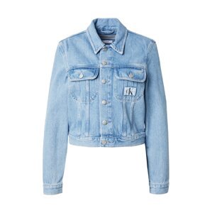 Calvin Klein Jeans Prechodná bunda '90S'  modrá denim / sivá / čierna / biela