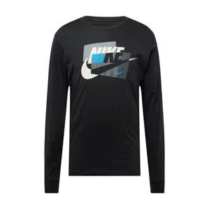 Nike Sportswear Tričko 'CONNECT'  svetlomodrá / sivá / čierna / biela