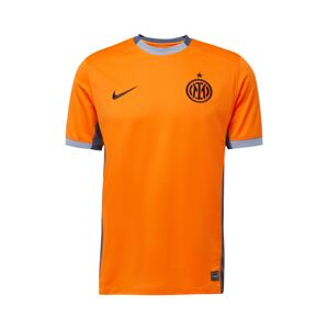 NIKE Funkčné tričko 'INTER'  svetlosivá / oranžová / čierna