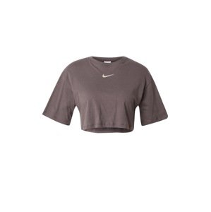 Nike Sportswear Tričko  krémová / tmavosivá