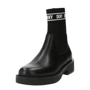 DKNY Členkové čižmy 'TULLY'  čierna / biela
