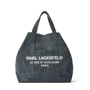 Karl Lagerfeld Shopper 'Rue St-Guillaume'  námornícka modrá / šedobiela