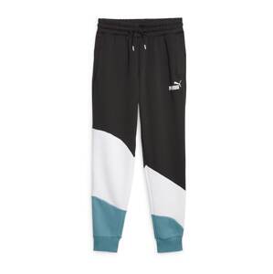 PUMA Športové nohavice 'POWER'  modrozelená / čierna / biela