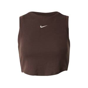 Nike Sportswear Top 'ESSNTL'  čokoládová / biela