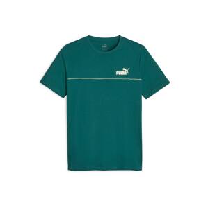 PUMA Funkčné tričko 'ESS+'  béžová / zelená / biela