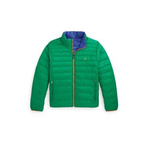 Polo Ralph Lauren Prechodná bunda 'TERRA'  modrá / trávovo zelená / oranžová