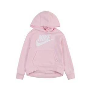Nike Sportswear Mikina 'CLUB FLEECE'  pastelovo ružová / biela