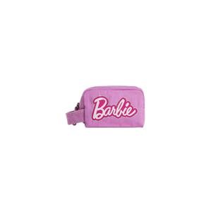 Bershka Kozmetická taška 'NECESER BARBIE P2'  ružová / ružová / strieborná / biela