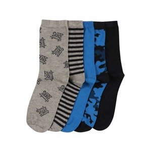 NAME IT Ponožky 'VAKS'  modrá / sivobéžová / petrolejová / zmiešané farby / čierna