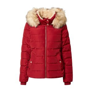 ONLY Zimná bunda 'Camilla'  béžová / červená