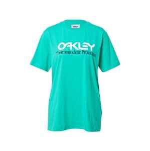 OAKLEY Funkčné tričko 'FIERY'  nefritová / čierna / biela