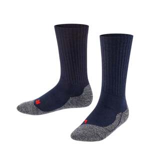 FALKE Športové ponožky 'Active Warm'  tmavomodrá / sivá melírovaná / červená