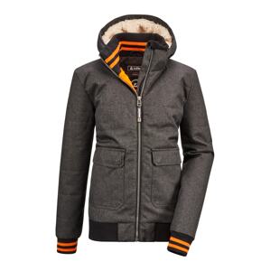 KILLTEC Outdoorová bunda 'Bantry'  antracitová / oranžová / čierna