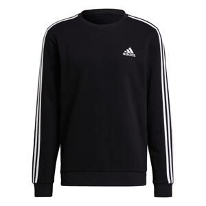 ADIDAS SPORTSWEAR Športová mikina 'Essentials Fleece 3-Stripes'  čierna / biela