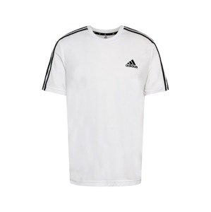 ADIDAS SPORTSWEAR Funkčné tričko 'Aeroready Designed To Move 3-Stripes'  čierna / biela