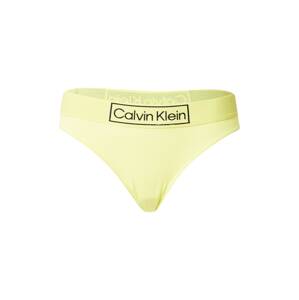 Calvin Klein Underwear Tangá  citrónová žltá / čierna