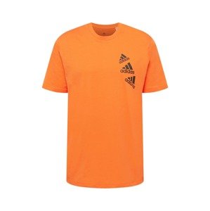 ADIDAS SPORTSWEAR Funkčné tričko 'Essentials Brandlove'  oranžová / čierna