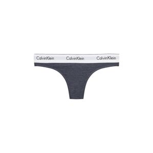 Calvin Klein Underwear Tangá  modrosivá / čierna / biela