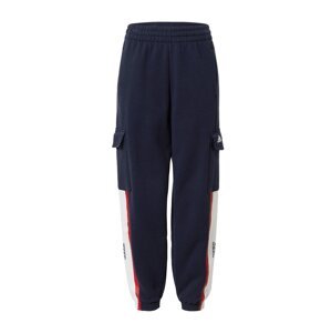 ADIDAS SPORTSWEAR Športové nohavice 'Essentials Pin Stripe Block Fleece '  námornícka modrá / červená / biela