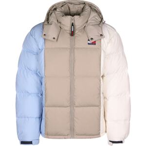 Tommy Jeans Zimná bunda 'Alaska'  krémová / žltohnedá / svetlomodrá