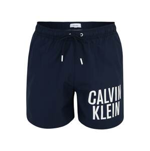 Calvin Klein Swimwear Plavecké šortky 'Intense Power'  tmavomodrá / biela