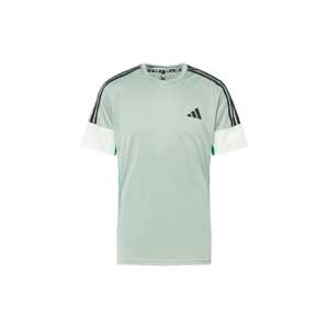 ADIDAS PERFORMANCE Funkčné tričko 'Colorblock 3-Stripes'  trávovo zelená / svetlozelená / čierna / šedobiela