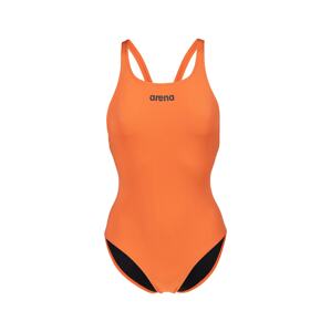 ARENA Športové jednodielne plavky 'TEAM PRO SOLID'  svetlooranžová / čierna