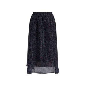 DreiMaster Vintage Sukňa  modrá / fialová / čierna / strieborná