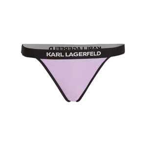 Karl Lagerfeld Bikinové nohavičky  levanduľová / čierna
