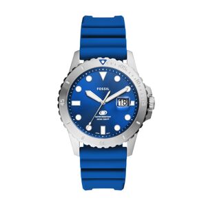 FOSSIL Analógové hodinky  modrá / strieborná / biela