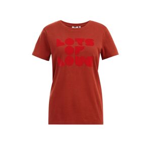 WE Fashion Tričko  červená / tmavočervená