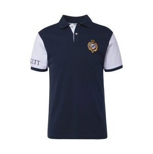 Hackett London Tričko  námornícka modrá / zlatá / biela