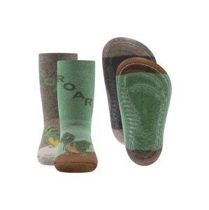 EWERS Ponožky  tmavohnedá / farby bahna / zelená / tmavozelená